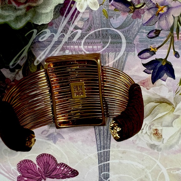 Robert Lee Morris Gold and Brown Bracelet - Picture 3 of 3